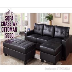 Soda chase w/ottoman