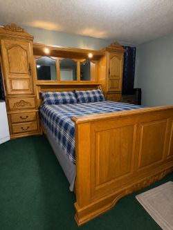 Vintage oak bedroom set