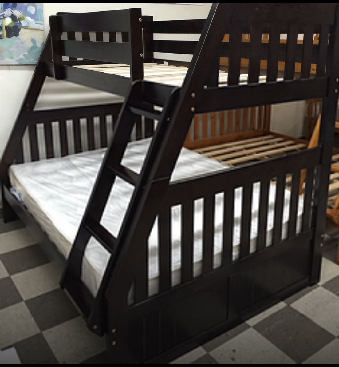 NEW BUNK BED FULL TWIN WITH NEW MATTRESS INCLUDED ALL NEW