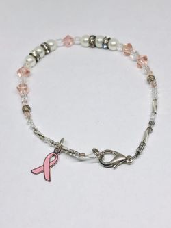 Breast cancer awareness bracelet