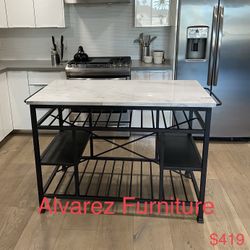 Marble Kitchen Island