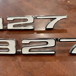 1968 CAMARO “327” FRONT FENDER EMBLEM LH/RH