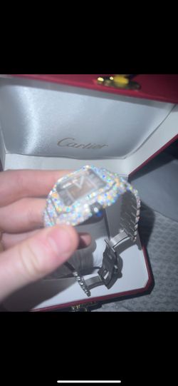 Moissanite Chocolate Face Watch 