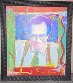 Peter Max Original Of Larry King