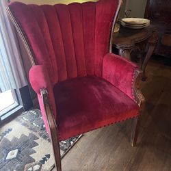 Antique Velvet Chair