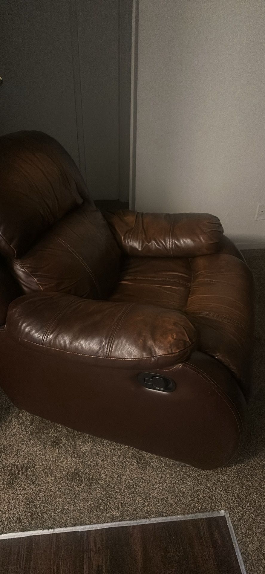beautiful leather recliner