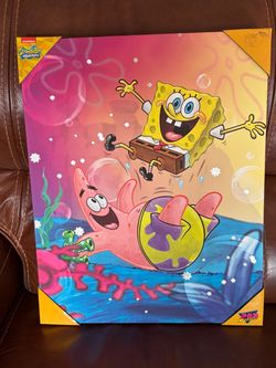 Official 20x16 Nickelodeon SpongeBob SquarePants and Patrick Canvas Wall Art by POP Creations