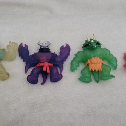 Vintage Heroes Of Goo Jit Zu Toy - Lot of  4 Squishy Stretchy Sticky Collective Figures