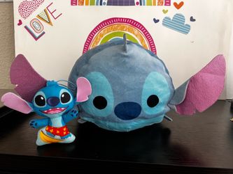 DISNEY  STITCH 10 INCH TSUM TSUM 10 INCH PLUSH WITH CUTE 4 INCH STITCH
