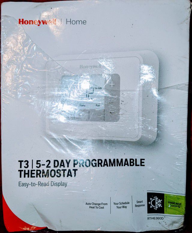 NEW!!!!

T3 5-2 Day Programmable Thermostat with 2H/2C Multistage Heating and Cooling

