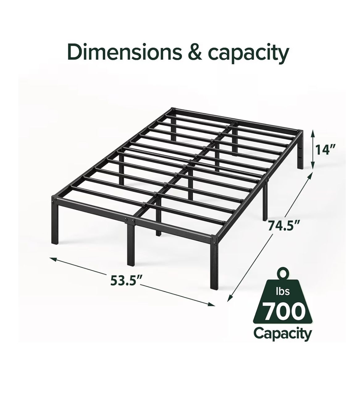 Full Size Bed Frame / Mattress 