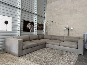 Gray large sectional- free delivery