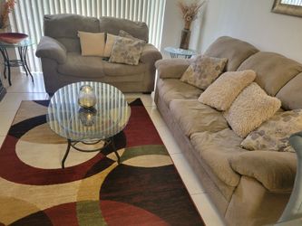 2 piece Sofa Set with 3 tables