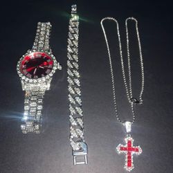 Men's Watch Chain Set 