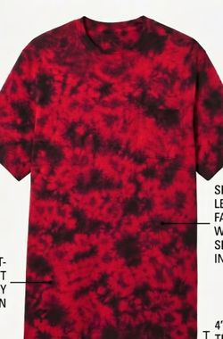 Tye Dye Red Black 35.00 OBO