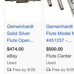 Solid Silver Vintage Flute 