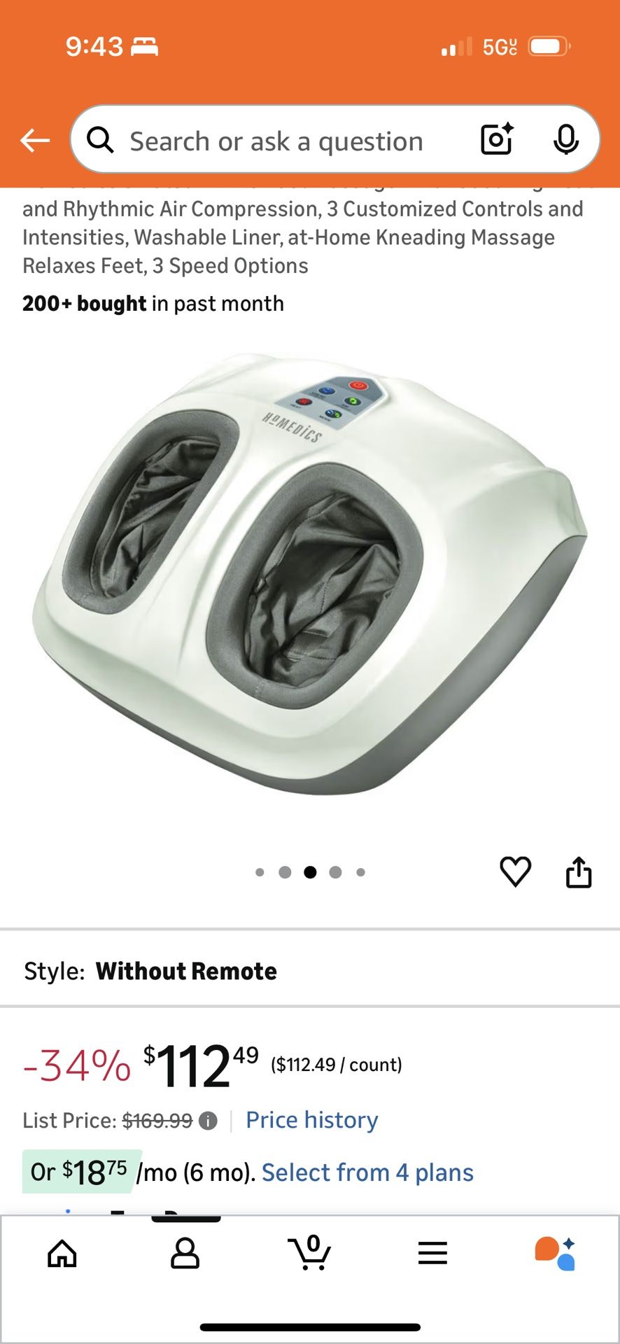Foot Massager By HomeMedics $35 OBO