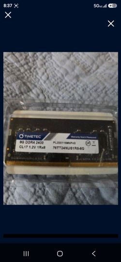 Timetec 8GB DDR4 2400MHz PC4-19200 Unbuffered Non-ECC 1.2V CL17 260 Pin SODIMM Laptop Notebook Computer Memory RAM  (8GB)