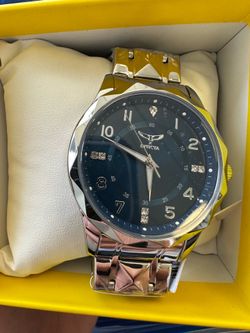 Rare Invicta Specialty Men's Watch - 41mm 69028 Stainless W/Blue Dial New