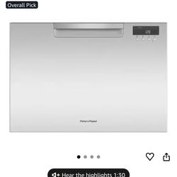 NEW FISHER PAYKEL SINGLE DRAWER DISHWASHER WITH A 3 YEAR EXTENDED WARRANTY 4/23/26 slight damage to the door 