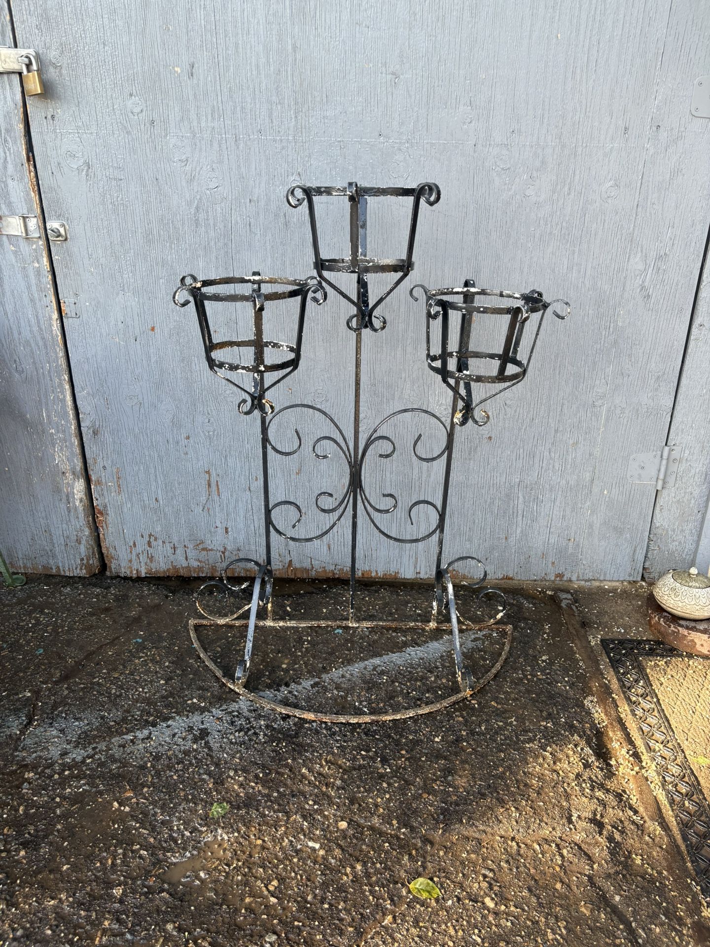 Antique Metal Plant Stand