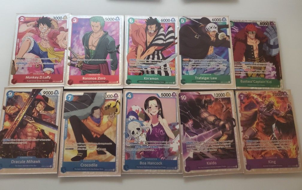 One Piece Romance Dawn Complete Super Rare Set