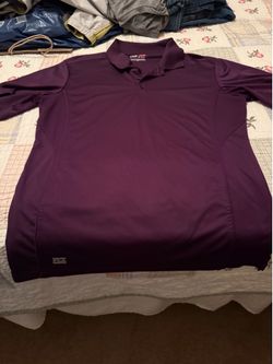 Men’s Fila Sport Golf Shirt Purple Size Medium
