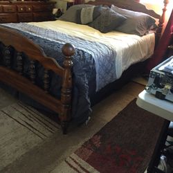 Vintage Solid Hardwood Bedroom Set