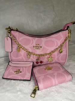Pink 2-piece purse set