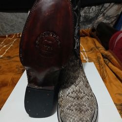 New Custom Made Chapa Boots RATTLE SNAKE WESTERN DIAMOND BACK BOOTS 