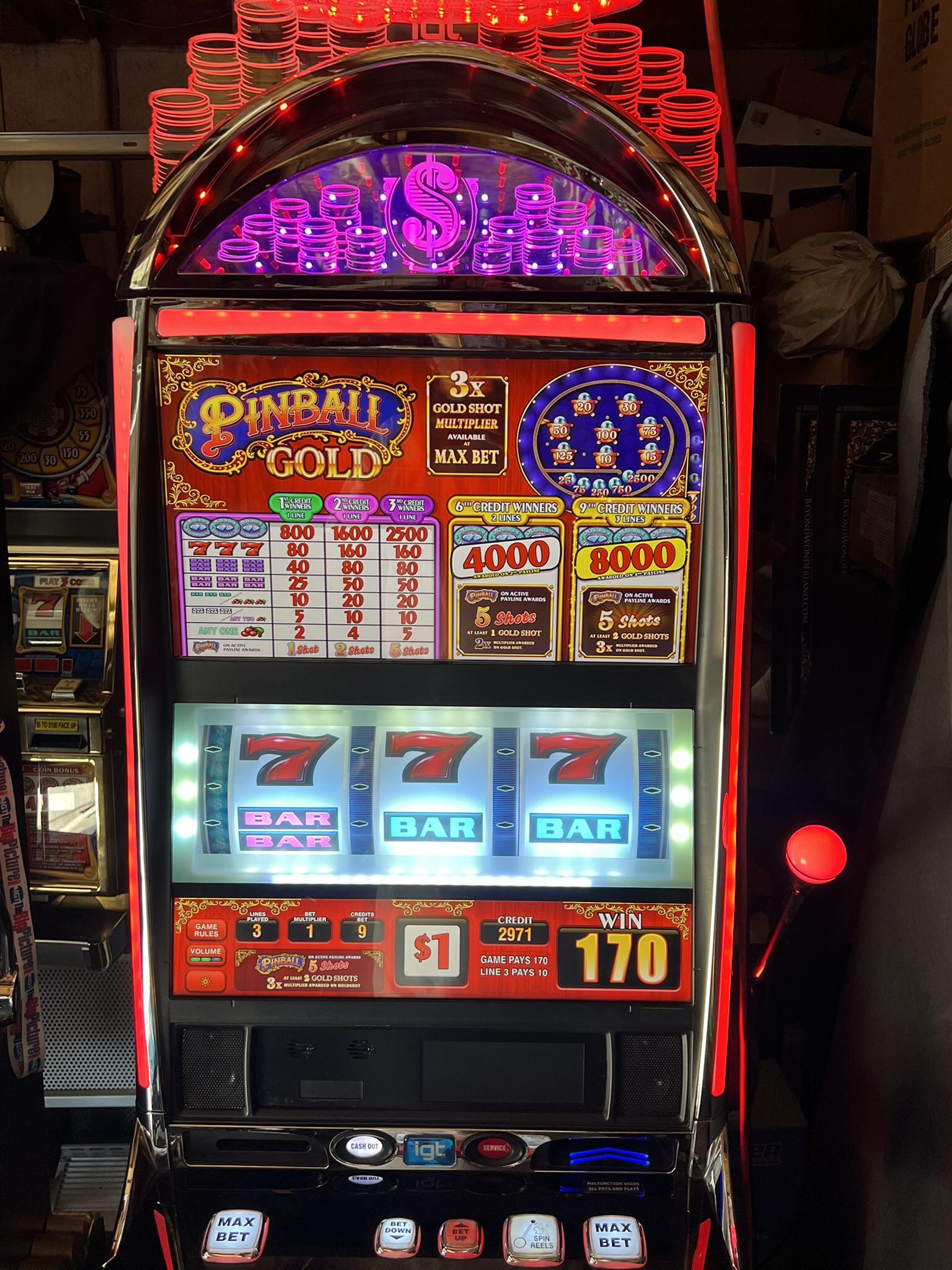 Pinball Gold Slot Machine