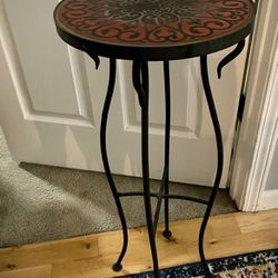 Indoor / Outdoor Ceramic Side Table / Stand