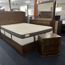 Brown Queen 4pc Bedroom Set