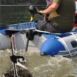 Cloud Mountain 86 Lbs. Thrust Electric Transom Mounted Trolling Motor Fishing Boats Saltwater Freshwater 28 In. Shaft