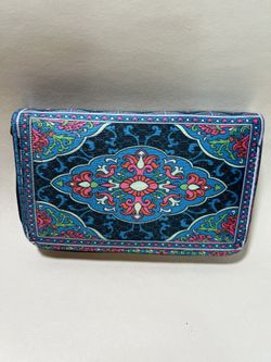 Beautiful Woman’s Wallet Floral Design Set Of Two