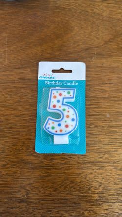 New Sealed Way To Celebrate Number 5 Birthday Cake Party Candle Decoration