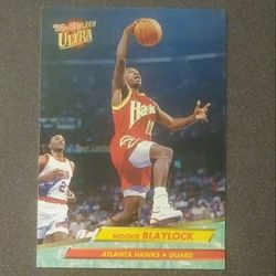 1993 Fleer Ultra Mookie Blaylock Atlanta Hawks #221  Basketball Card Vintage Collectible Sports NBA