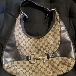 Gucci Brown and Tan Hobo Bag Small blemish
