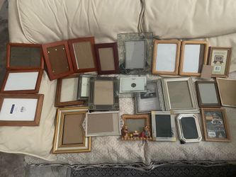 20+ frames all for $20. Variety of picture frames in different sizes