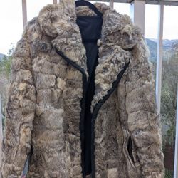 Real Rabbit Fur Coat 