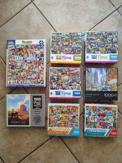 Mix of 1000 Piece Jigsaw Puzzles