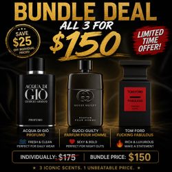 BUNDLE DEAL — ALL 3 FOR $150 🔥