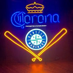 Seattle Mariners Neon Corona Beer  Sign