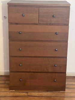 Ikea Malm Brown 6 Drawers dresser