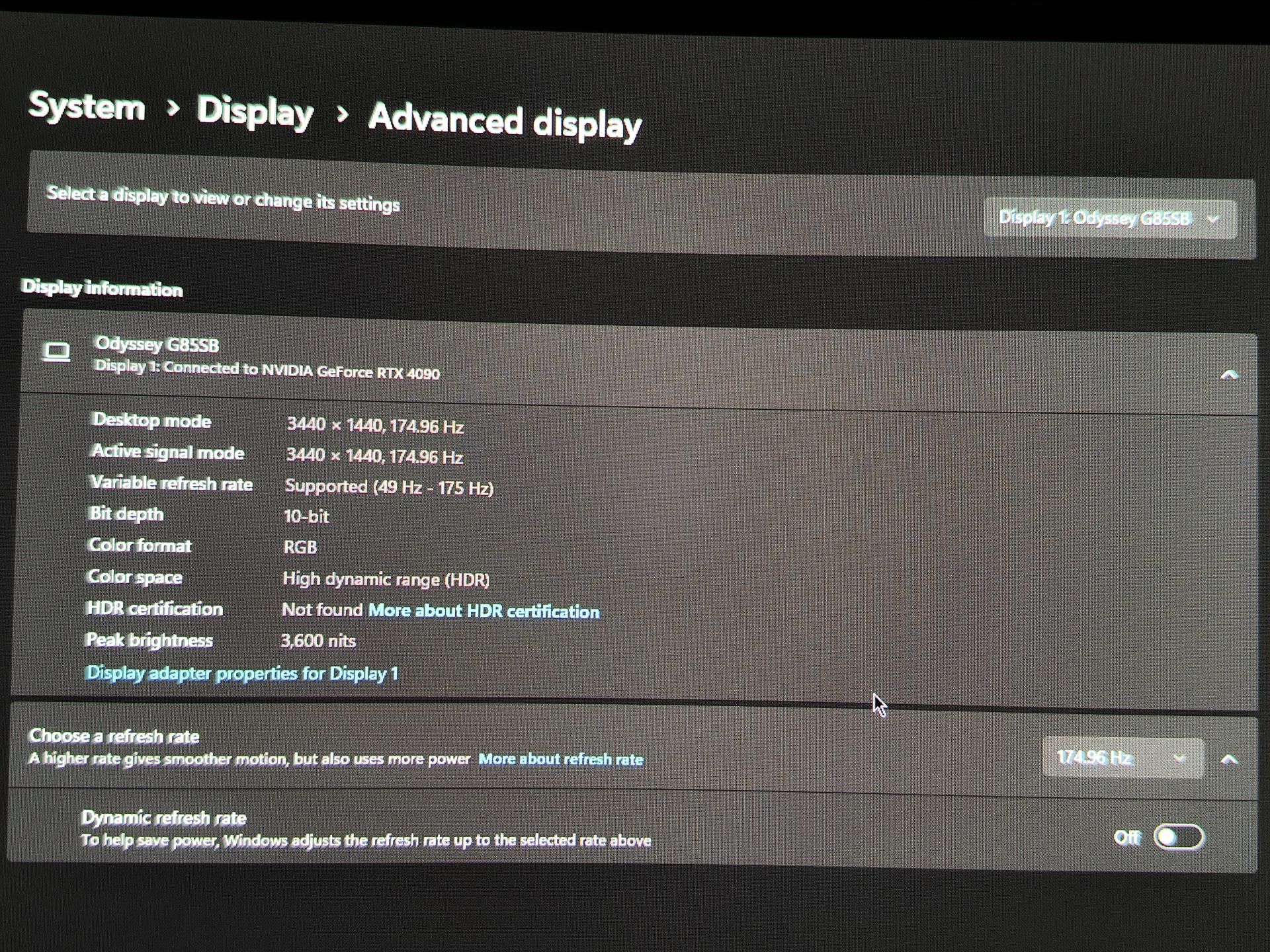 Samsung Odyssey G8 1440p OLED 175hz 34in