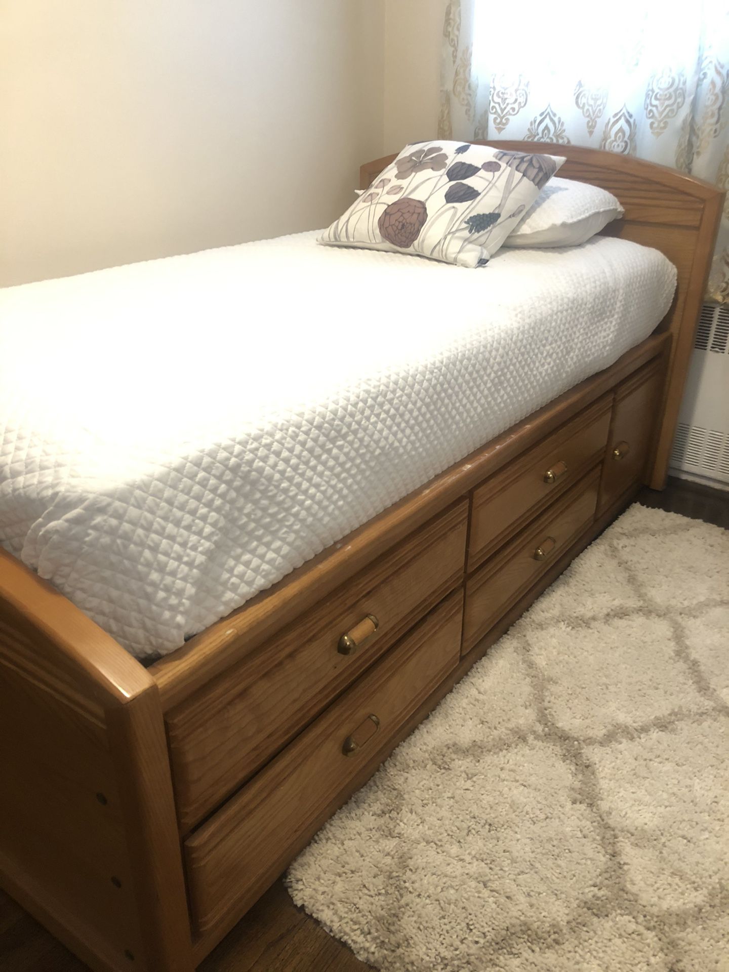 Stanley ashwood bed and desk set