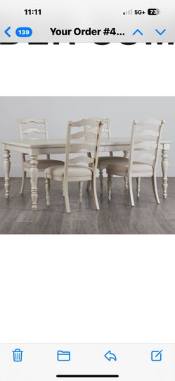 Savannah Ivory Rectangular Table
