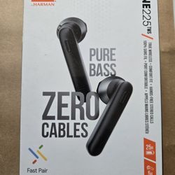 JBL PURE BASS WIRELESS EARBUD HEADPHONES