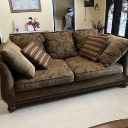 Sofa And Matching Chaise Lounge