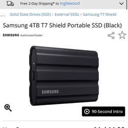 4TB Samsung T7 Shield Portable SSD